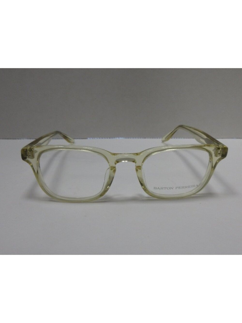 Barton Perreira Eyeglasses White Neville Rectangular 48-21-143 NEW